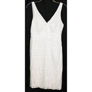 Vineyard Vines Shep Ian Mini Dress Floral Eyelet Bridesmaid Beach Ocean Casual